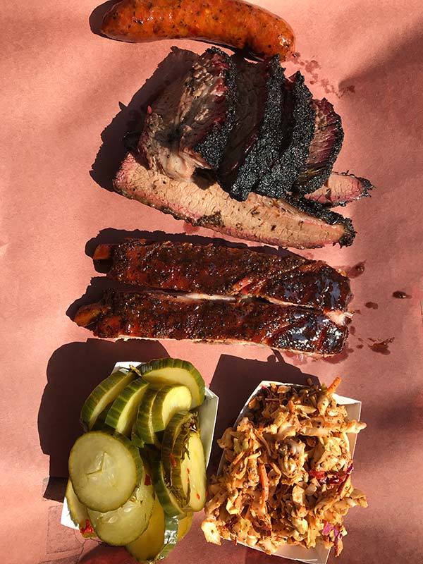 Meats from la Barbecue in Austin, TX